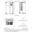 Trójfazowy falownik 18,5/15 kW 460VAC VFD185C43A-21 Delta Electronics